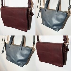 TWO Purse Bundle - Cranberry and Dark Periwinkle